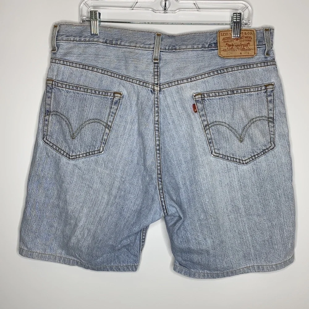 Levi's 505 Light Wash Button Fly Shorts Size W36 Regular Fit